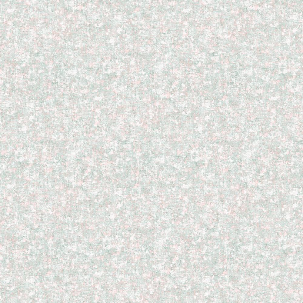 Patton Wallcoverings PF38162 Pretty Florals Tweed Texture Wallpaper in Turquoise, Pink